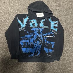 Vale black and blue hoodie -size medium
