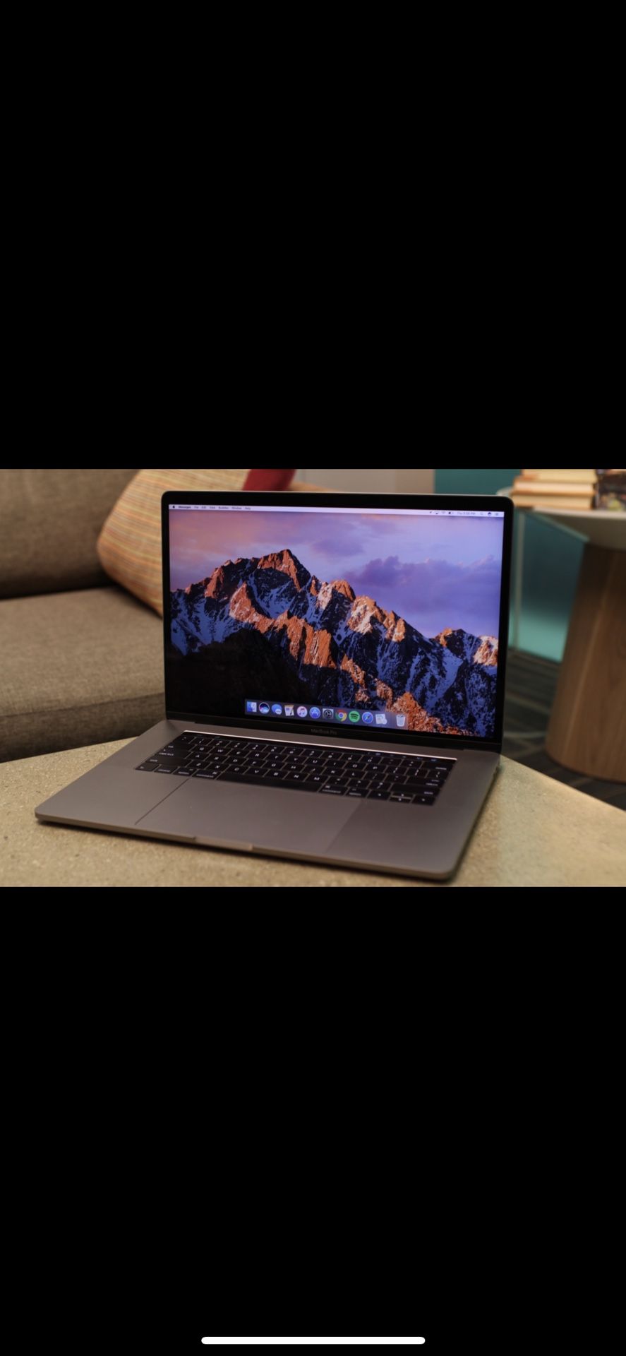 MacBook Pro 15” 512GB SSD 16GB Memory macOS Ventura With Touch Bar Excellent Condition