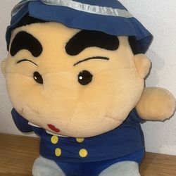Vintage Crayon Shin Chan Mail Man Plush 1992