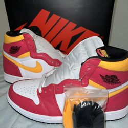 Jordan 1 Light Fusion Red