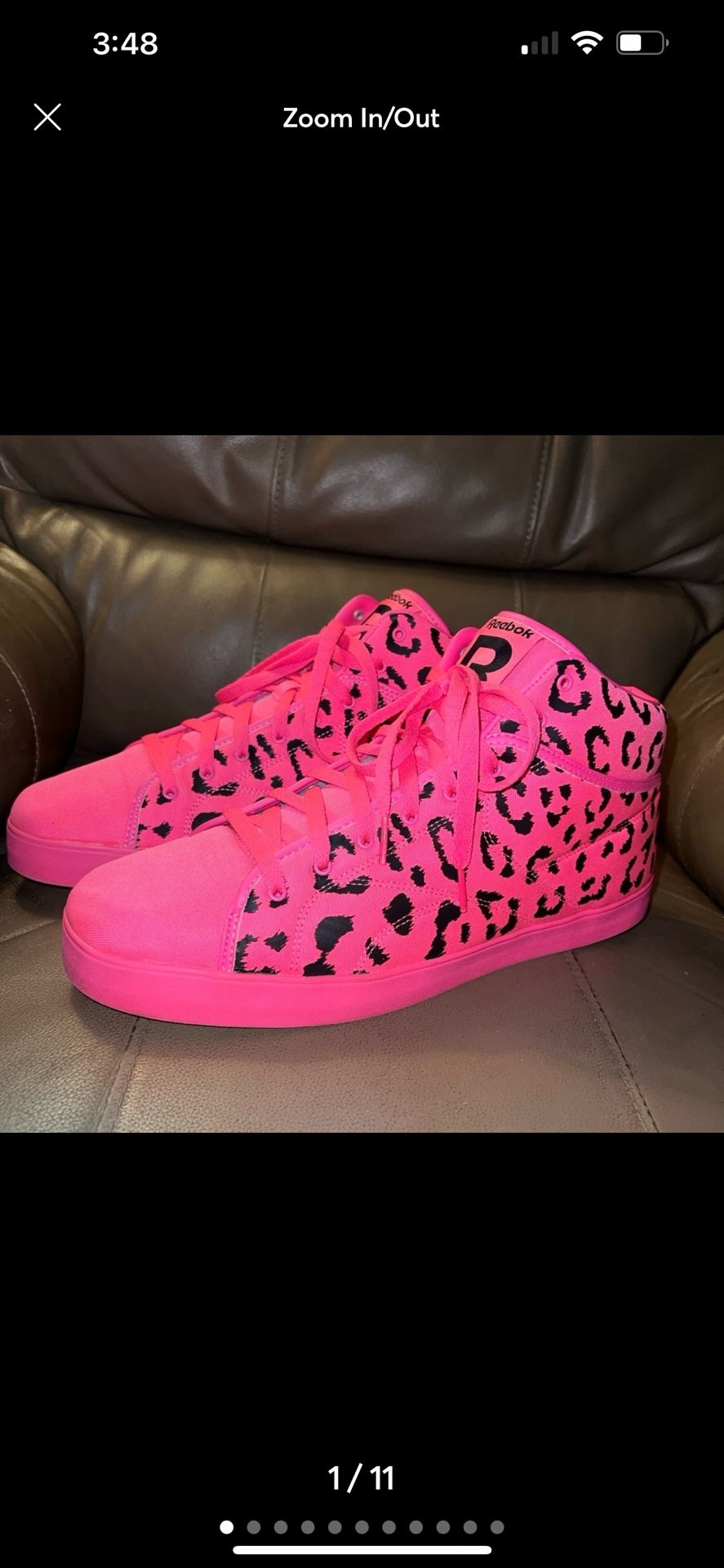 Reebok T RAWW and Tyga Cheetah Rare Limited Edition Sneakers, Men’s Size 13