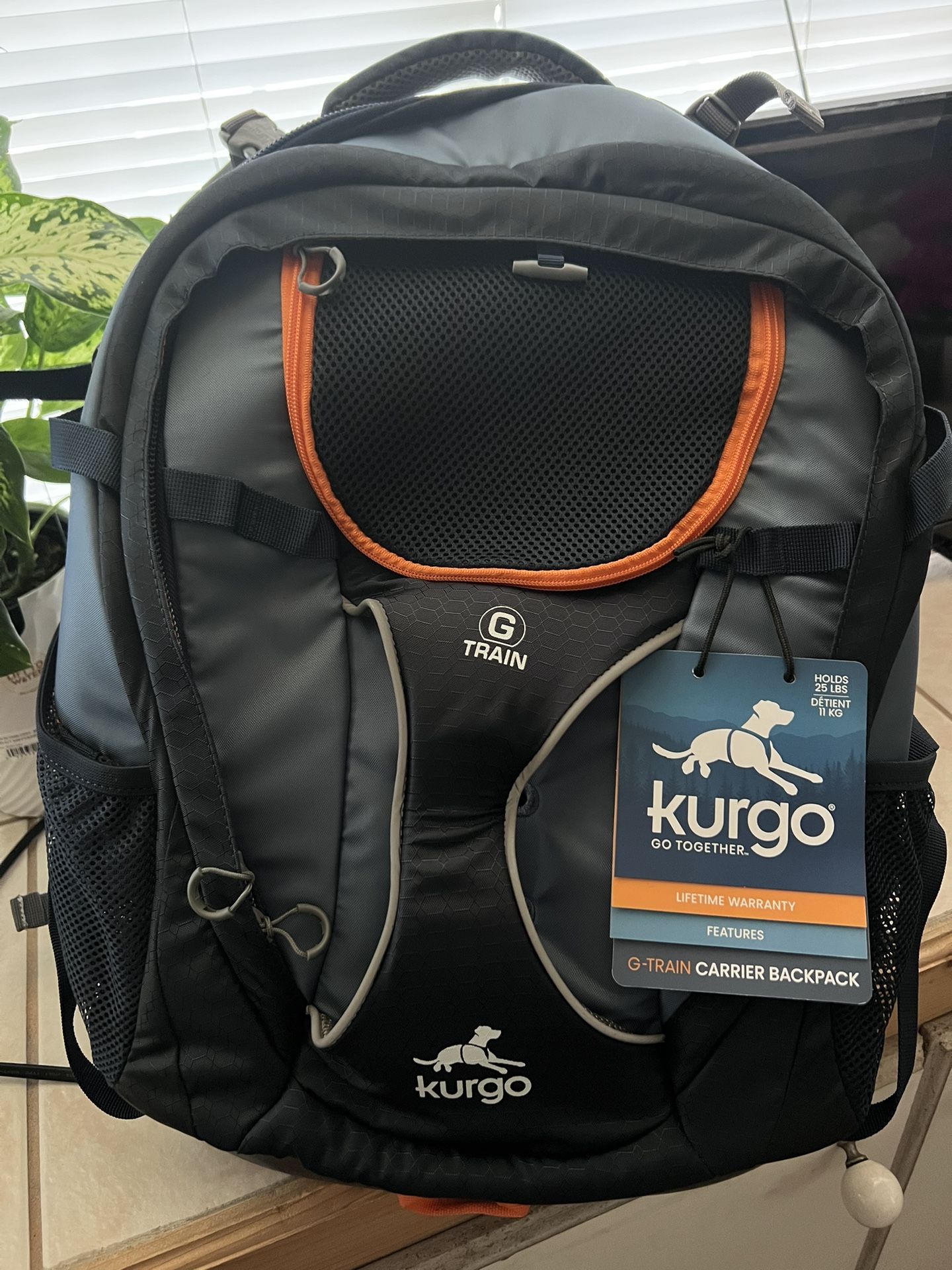 Kurgo G Train Dog Backpack Carrier – Navy Blue (New with Tags)