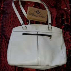 Patricia Nash White Leather Handbag 