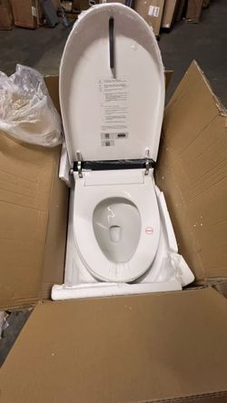Smart Tankless Toilet with Warm Water Sprayer and Dryer, Foot Sensor Operation,Heated Seat toilet