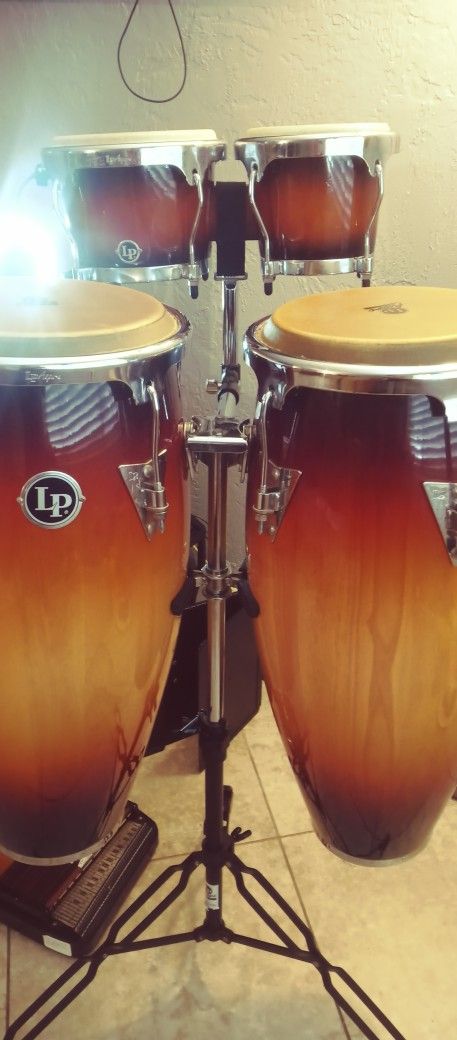 LP Aspire Congas And Bongos w/Stand