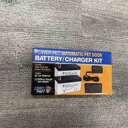BRAND NEW POWER PET AUTOMATIC PET DOOR BATTERY CHARGER 
