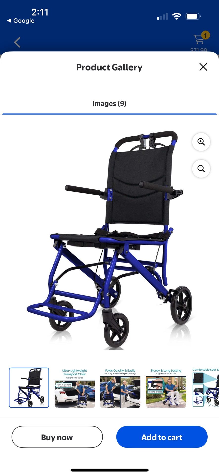 Transport Wheelchair