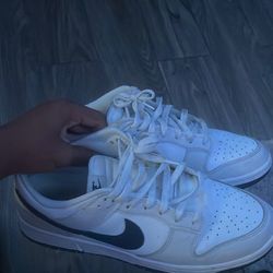 Nike dunks white and blue 