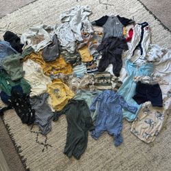 Newborn boys Clothes + Swaddles 