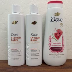 Dove body wash shampoo bundle