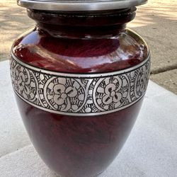 Golden Handicrafts Aluminum Handcrafted Funeral Urns, Ash Urns for Humans, Engraved Cremation Decorative, Pet Memorial Urns,Keepsake Burial Ash Box Ce