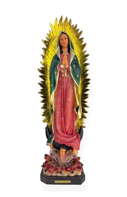 24” Our Lady of Guadalupe Statue Virgin Mary Virgen de Guadalupe Imagen Estatua