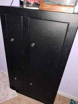 Homak Black Steel double door Gun Cabinet