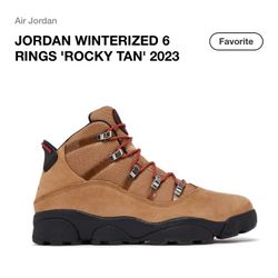 Men’s Jordan Winterized 6 Rings Tan Jordans