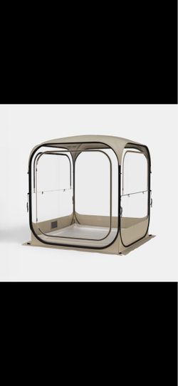 carpa portátil transparente EAST OAK de 5 × 5 pies