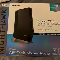 NetGear AX8 Nighthawk Cable Modem/Router