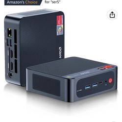 Beelink SER5 Mini PC with AMD Ryzen 5 5500U (6C/12T, up to 4.0GHz) 16GB DDR4 RAM 500GB M.2 2280 NVMe SSD Mini Desktop Computer Support 11 pro, 4K@60Hz
