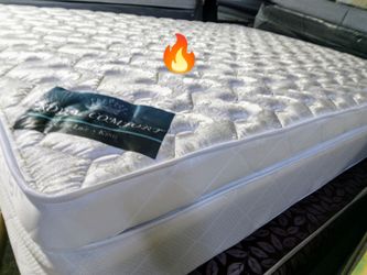 $280 King pillow top mattress only brand new free delivery same day