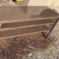 Metal Console IKEA Nittorp TV Bench Table Stand