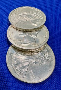 (3) 1oz. 2013 Silver Coins - Under Spot Price