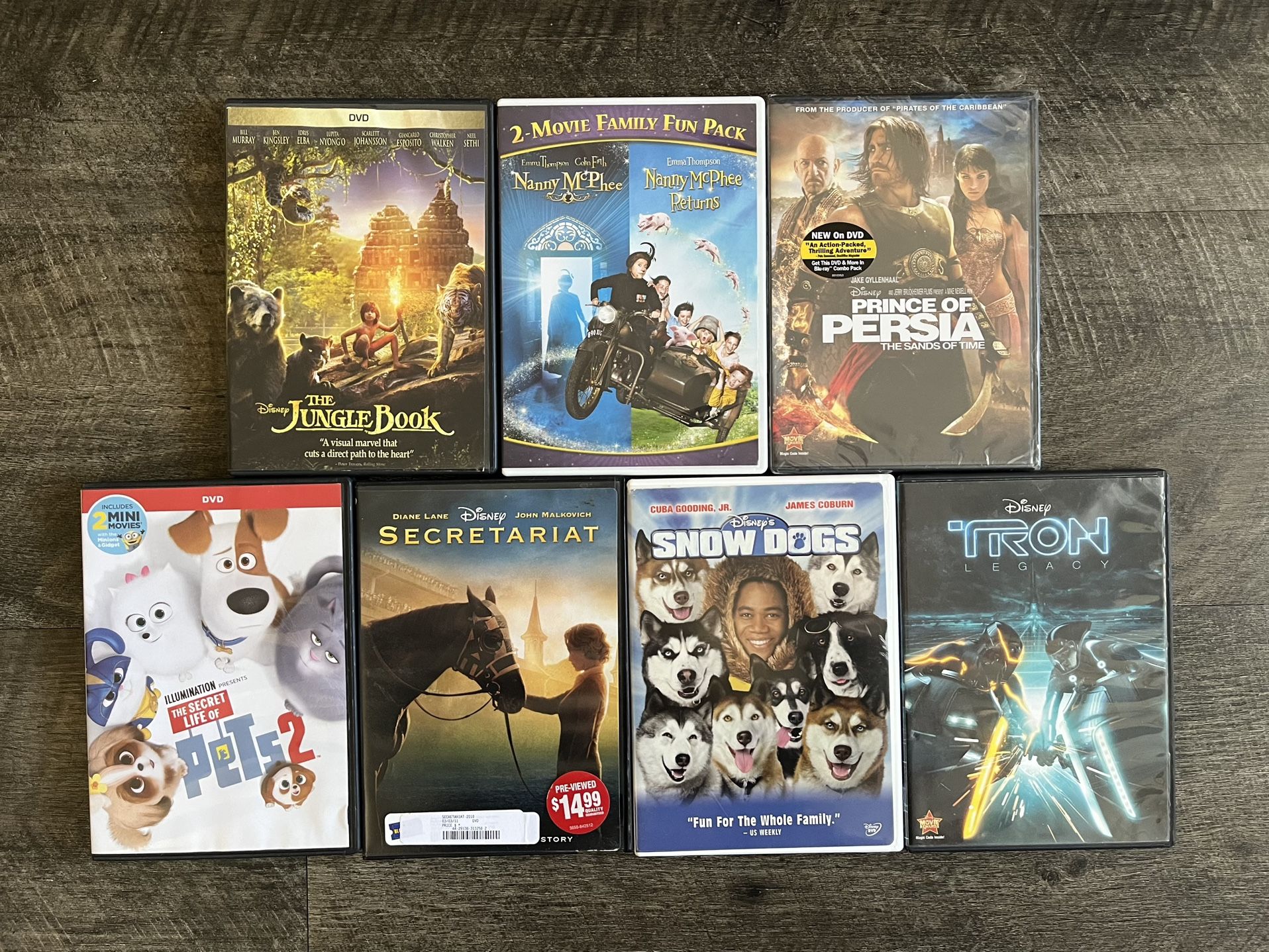 Disney Movies, DVD Lot (Lot of 8 Movies)
