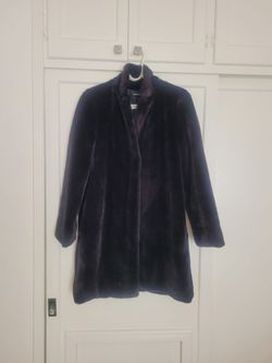 BooHoo black faux fur coat