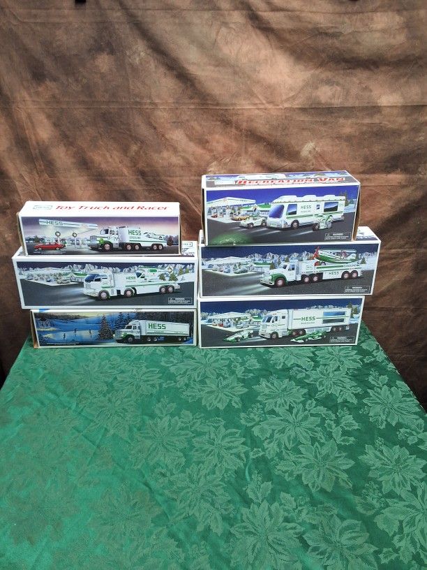 Lot Of Hess Gasoline Advertising Toys In The Original Boxes 