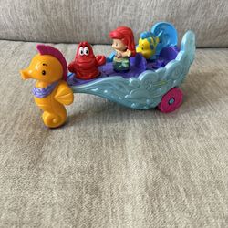 Fisher-Price Little People Disney Little Mermaid Carriage and figures