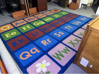 Any Day Alphabet Area Rug