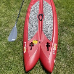 FreeStyle XL Stand up Paddle Board w/ paddle and built-in folding fins. 