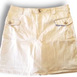 White Stag Skirt  size 14 Womens Tan Skort 98% Cotton 2% polyester