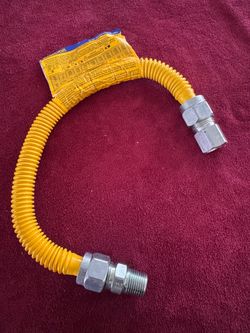 BrassCraft Stainless Steel Gas Appliance Connector 1/2" OD 5/8"x 18" Long Gas’s stove hose   Fe9)