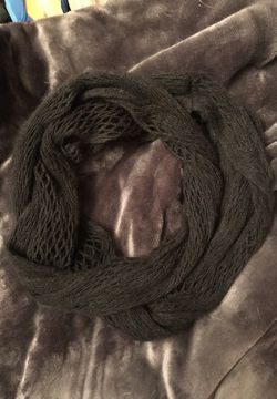 Super soft black infinity scarf