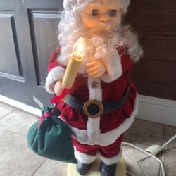 Vintage Motrix Christmas Motionette Santa Claus Doll Electric Lights 1992