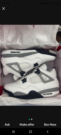 Jordan 4 White CMNT Size 10 From Nike With Recipe