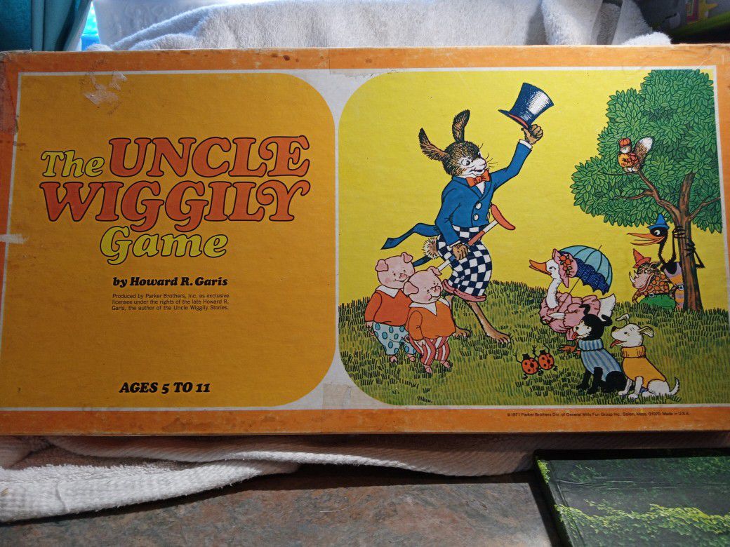 Uncle Wiggly Board Game 1971 Edition