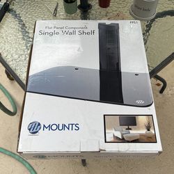 Hidden Tv Mount With Single Shelf 