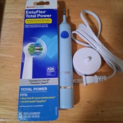 Easy Flex Rechargeable Toothbrush And 5 New Brushes