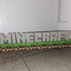lamp or decorative  Minecraft logo.