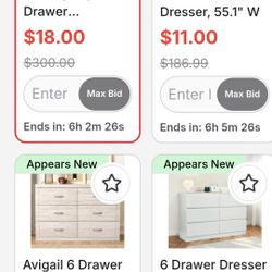 Dressers Auction AD For A***** Refund