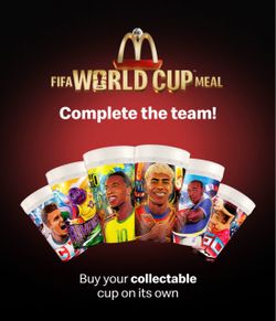 the McDonald's 2026 FIFA World Cup Collectible Cups