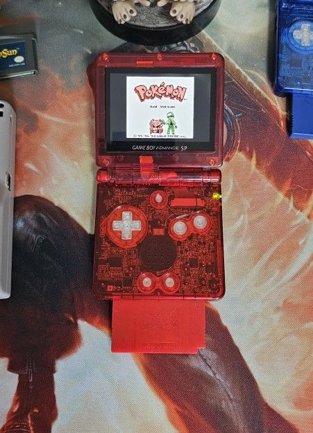 Modded GBA SP (Red)