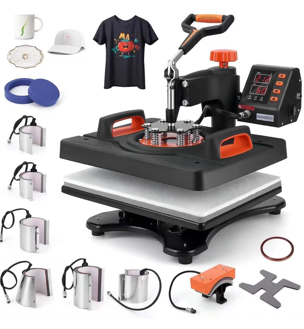 11 in 1 Heat Press Machine, 12" X 15" Professional Sublimation Machine, Heat Press Machine for T-shirts