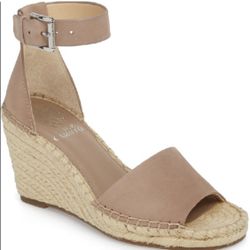Vince Camuto Leera Wedges in Dusty Mink