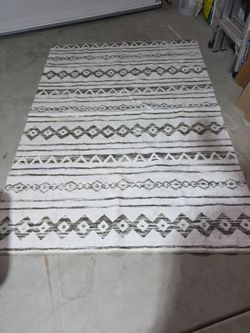 MODERGRACE 5x7 Boho Moroccan Area Rug (Machine Washable)