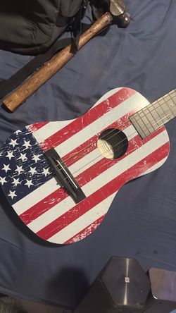 American Flag Acoustic Guitar