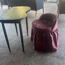 Vanity/desk Small Swivel Chair Vintage