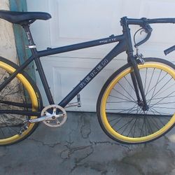 Black SINGLE SPEED fixie. 52cm