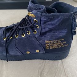 Air Force 1 Sf Af1 Mid Size 12 Navy Blue Obsidian Goddess Of Victory