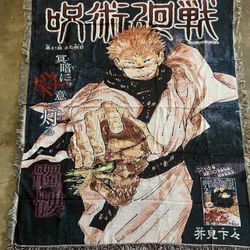 Sukuna JJK Anime Woven Tapestry/Rug/Blanket